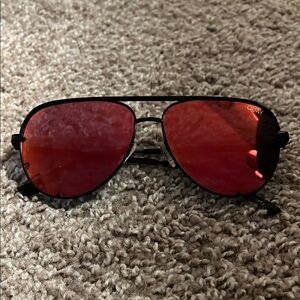 Quay Australia Black and Red Sunglasses